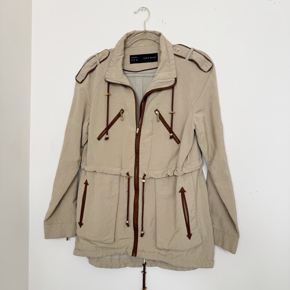 Beige Utility Jacket - Picture 14 of 15